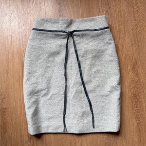 Erica Tanov Wool Gray Skirt San Francisco Fall Winter Classic sz 2